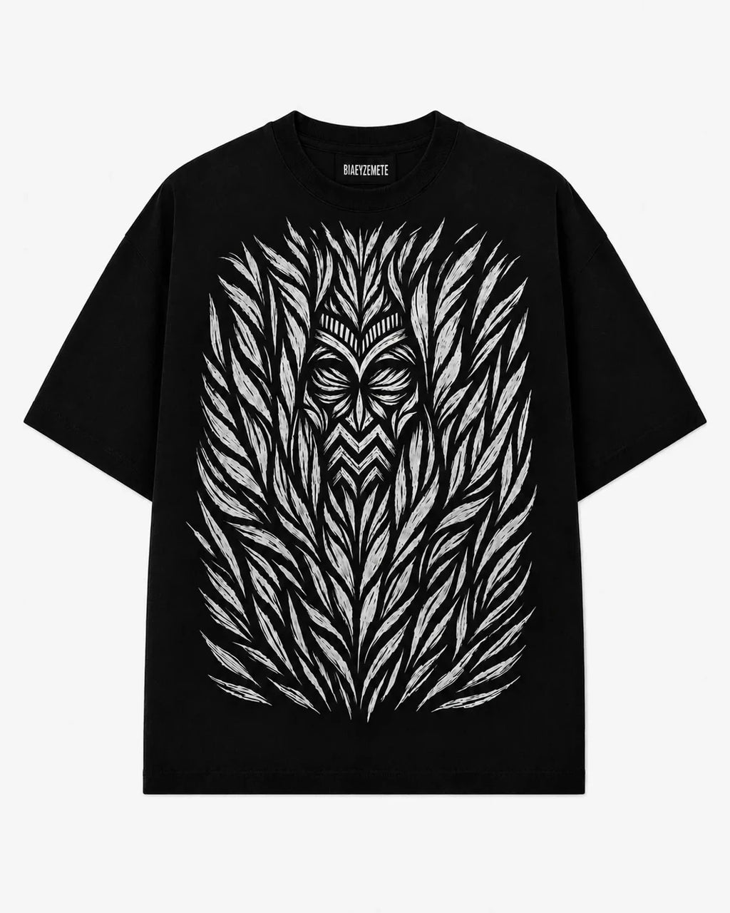 CAMISETA SUMMER DROP MÁSCARA — Negro