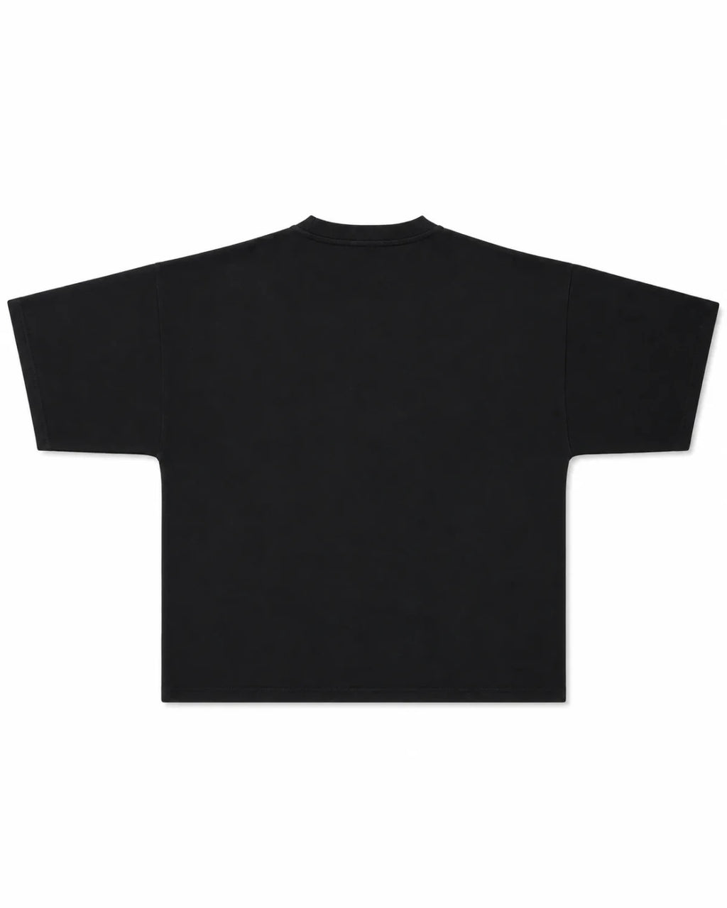 CAMISETA OVERSIZE PREMIUM 355 GSM — CUELLO REDONDO — NEGRO — Negro