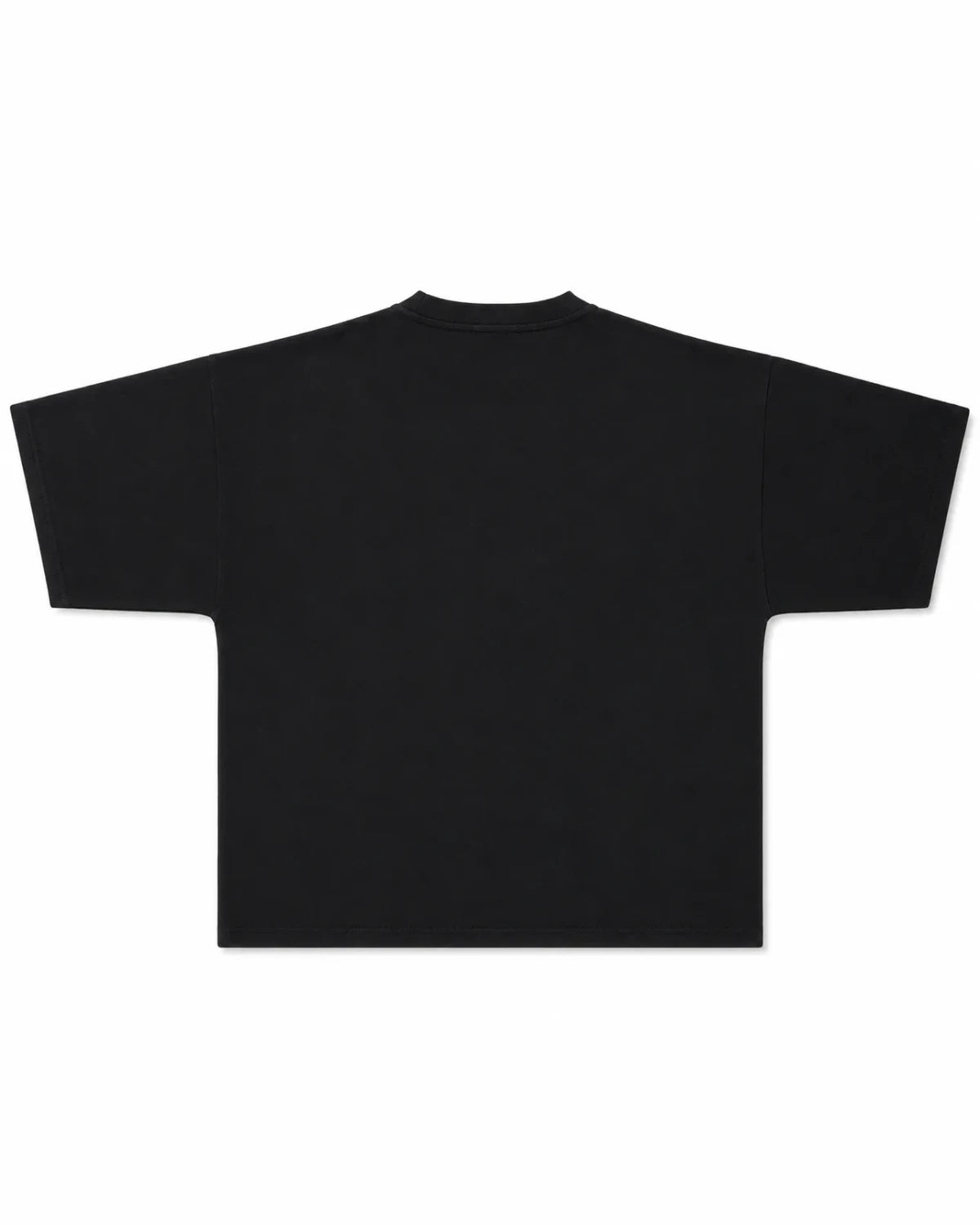 CAMISETA OVERSIZE PREMIUM 355 GSM — CUELLO REDONDO — NEGRO — Negro