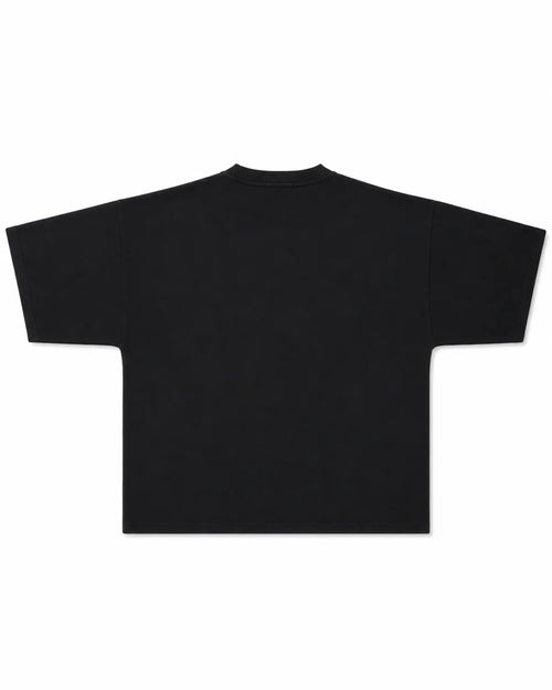 CAMISETA OVERSIZE PREMIUM 355 GSM — CUELLO REDONDO — NEGRO — Negro