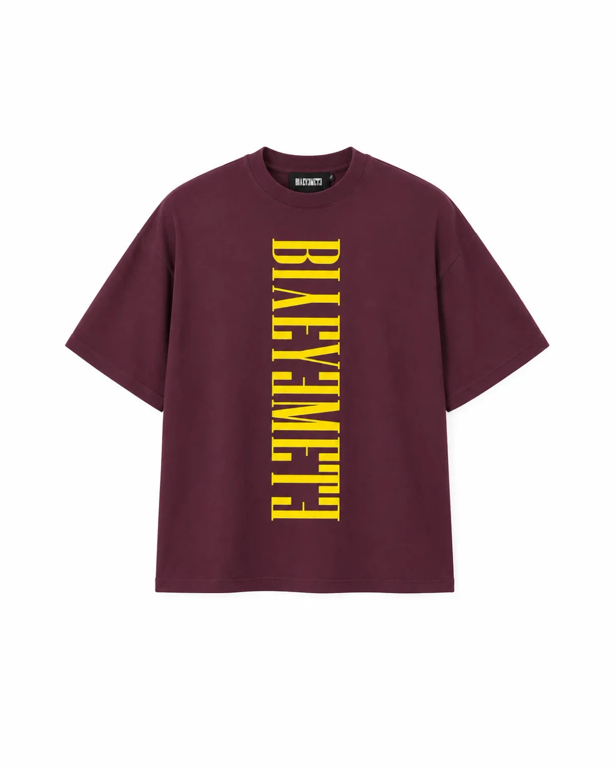 CAMISETA SUMMER DROP LETTERING VERTICAL — Granate