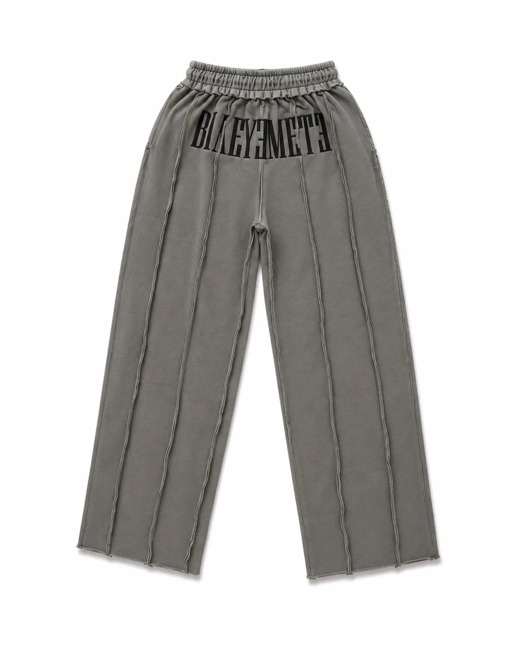 PANTALÓN OVERSIZE 550 GSM — COSTURAS EXPUESTAS — GRIS — Gris