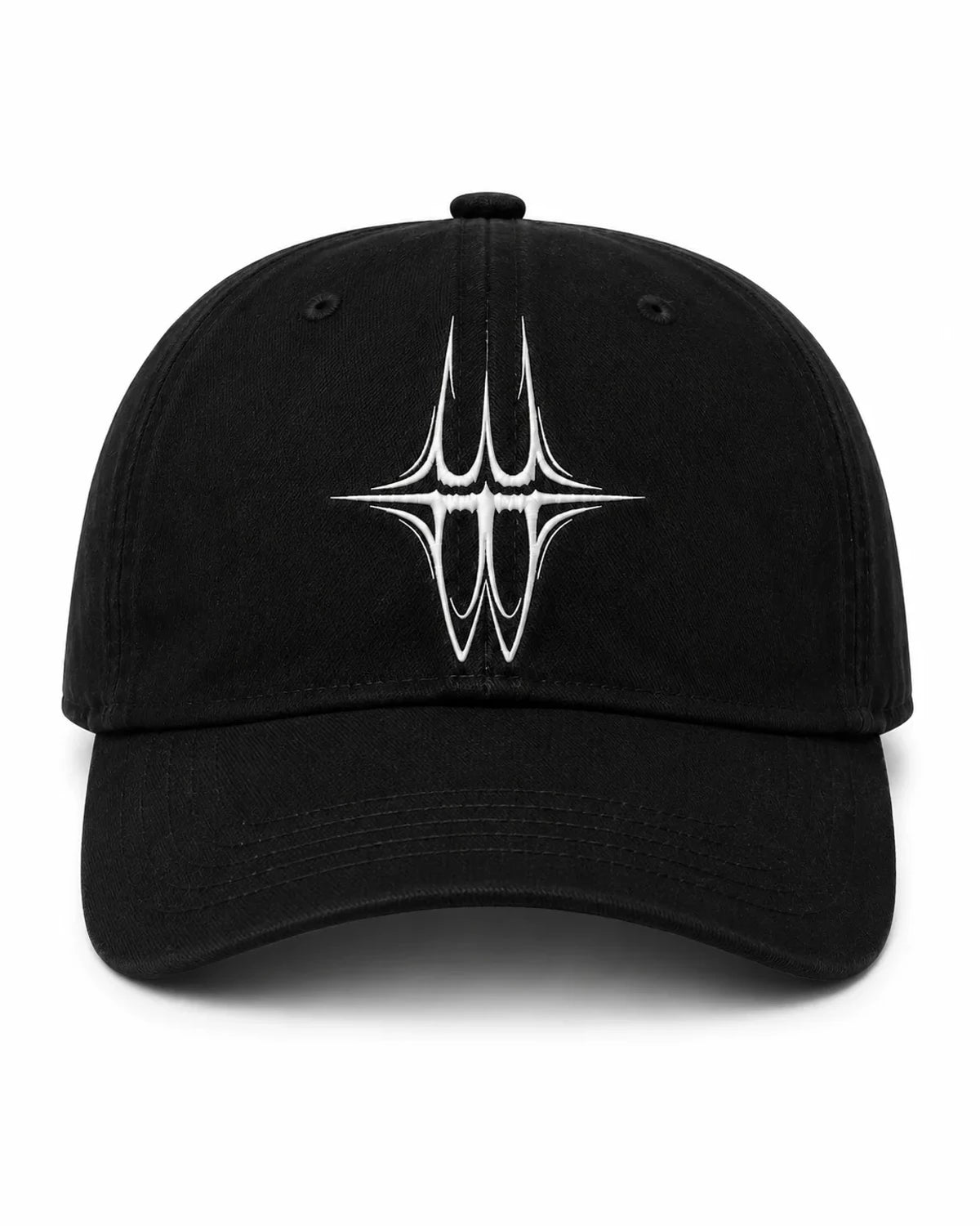 GORRA LOGO — NEGRO BLANCO — Negro blanco