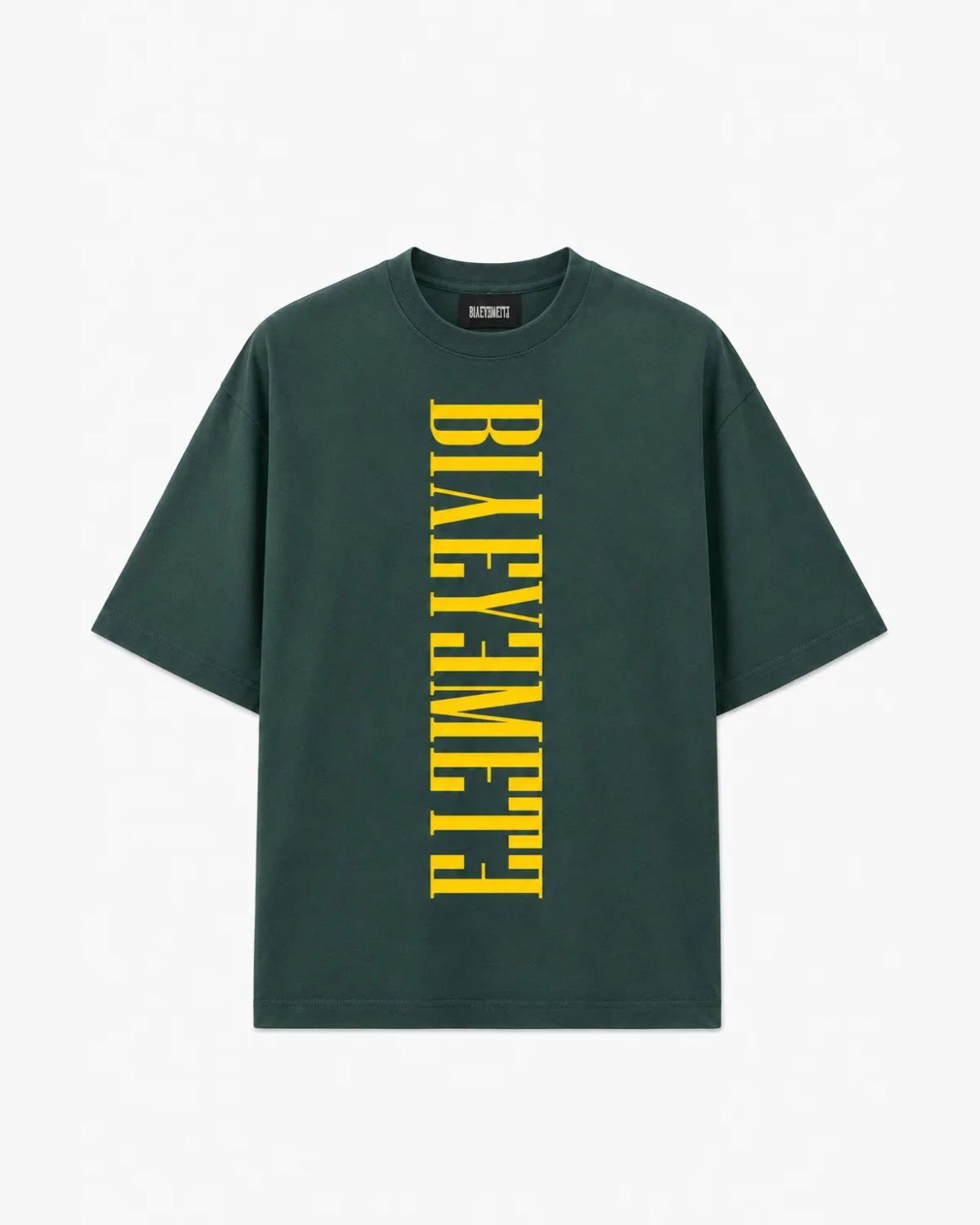 CAMISETA SUMMER DROP LETTERING VERTICAL — Verde