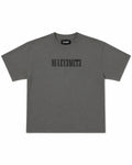 CAMISETA OVERSIZE PREMIUM 355 GSM — CUELLO REDONDO — GRIS — Gris