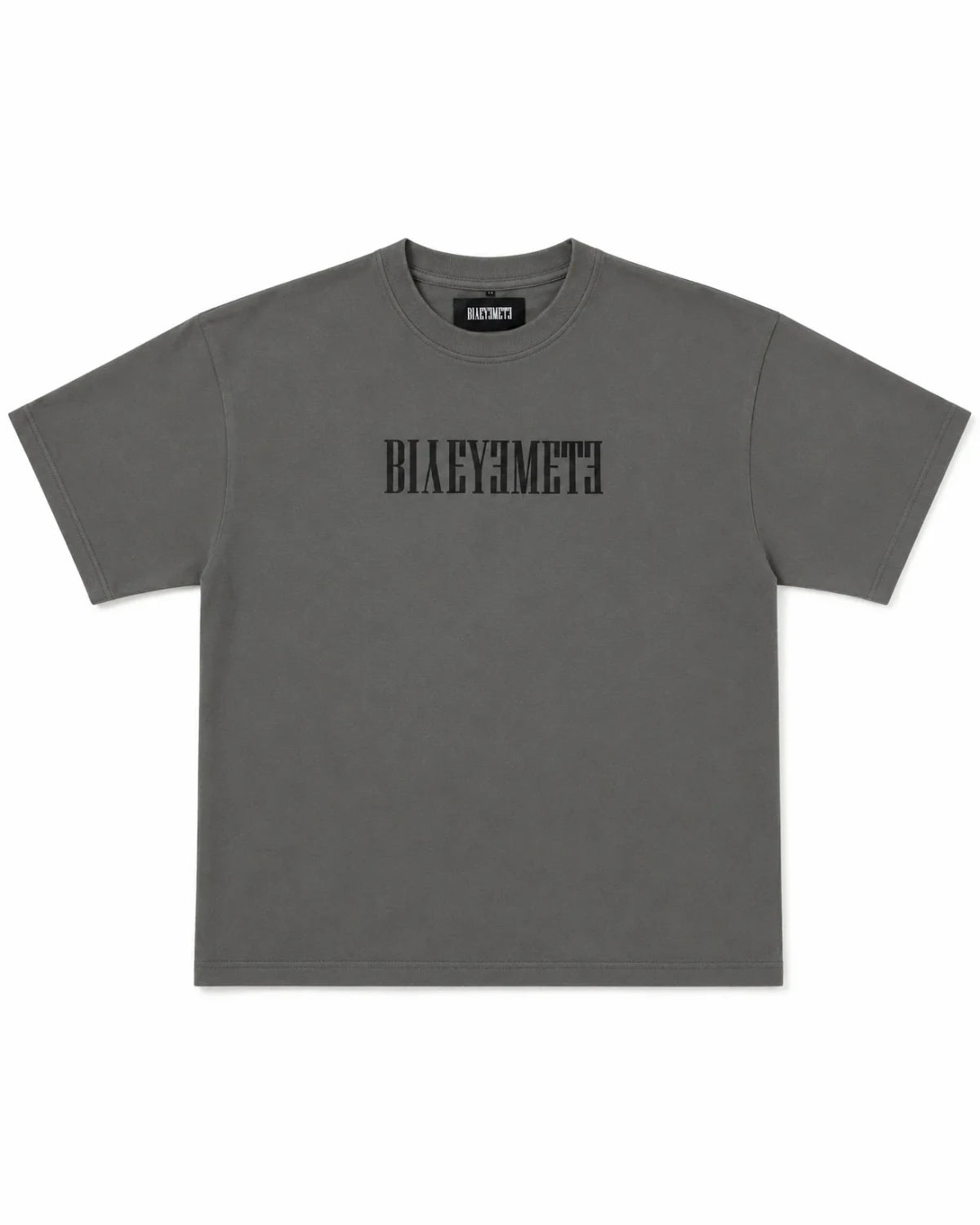 CAMISETA OVERSIZE PREMIUM 355 GSM — CUELLO REDONDO — GRIS — Gris