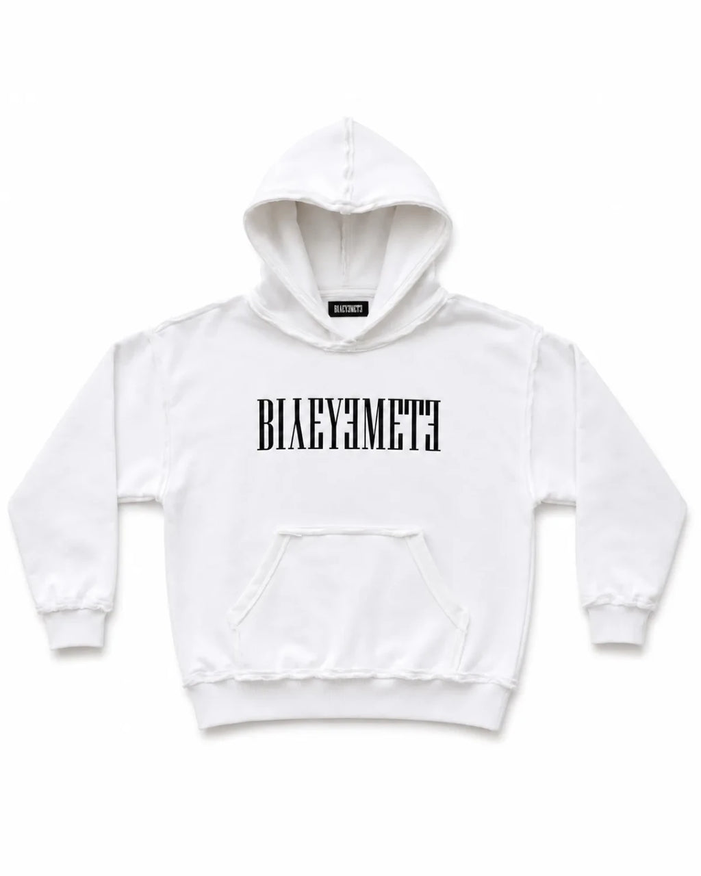 SUDADERA OVERSIZE 550 GSM — COSTURAS EXPUESTAS — BLANCO — Blanco