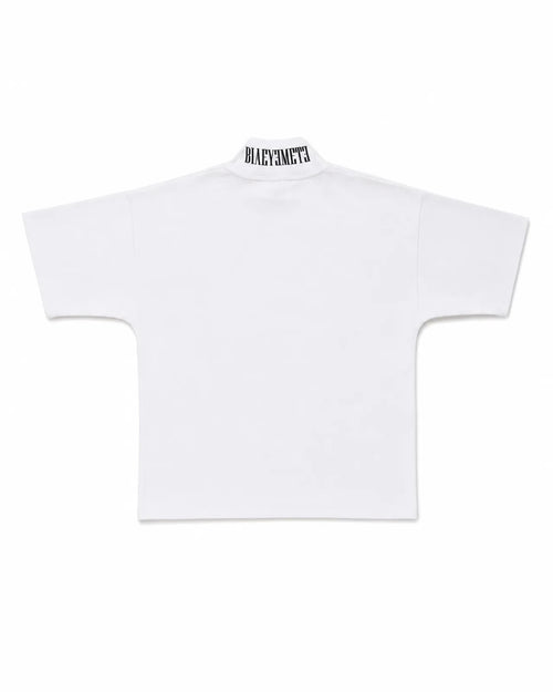 CAMISETA OVERSIZE PREMIUM 355 GSM — CUELLO ALTO — BLANCO — Blanco