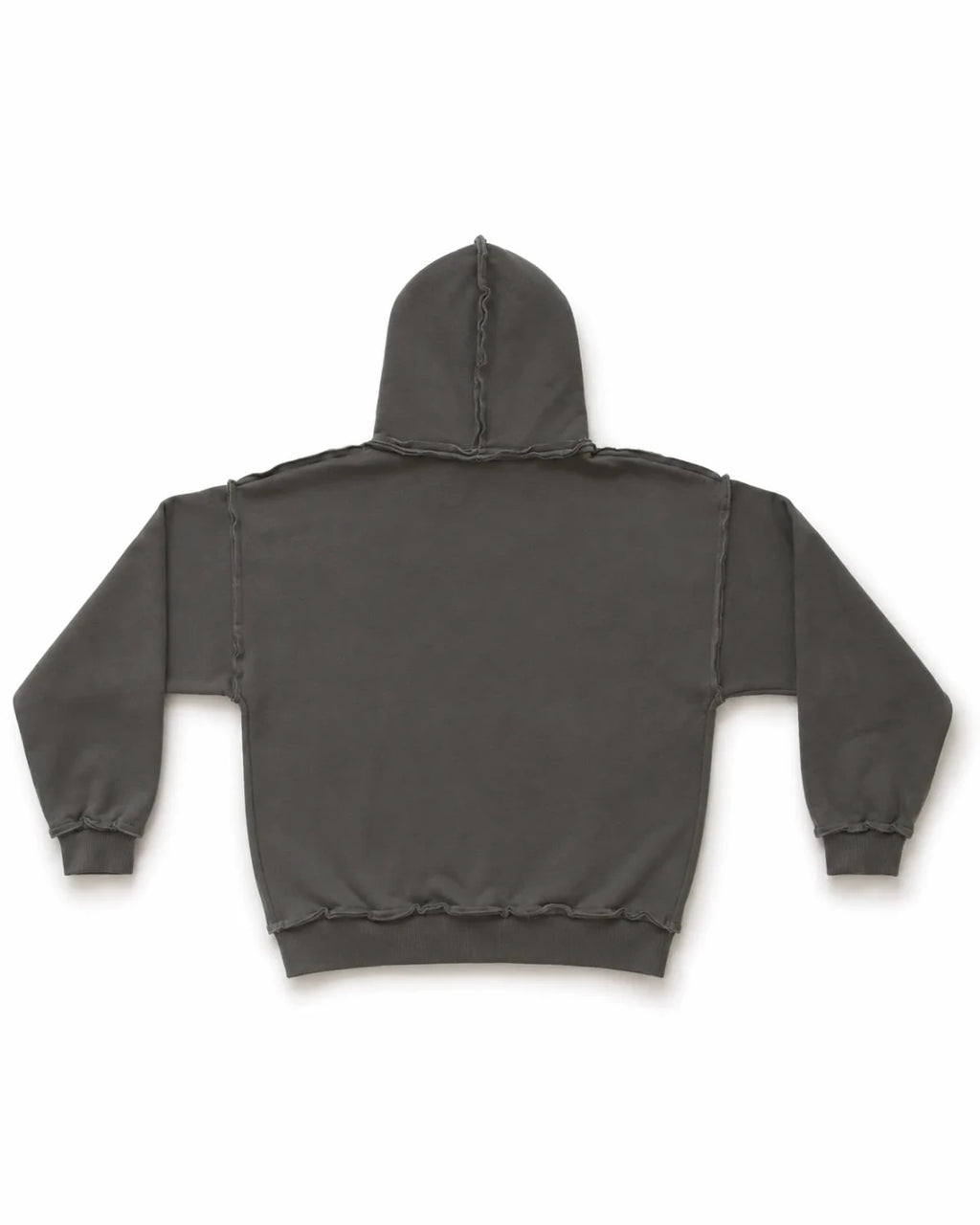 SUDADERA OVERSIZE 550 GSM — COSTURAS EXPUESTAS — GRIS — Gris