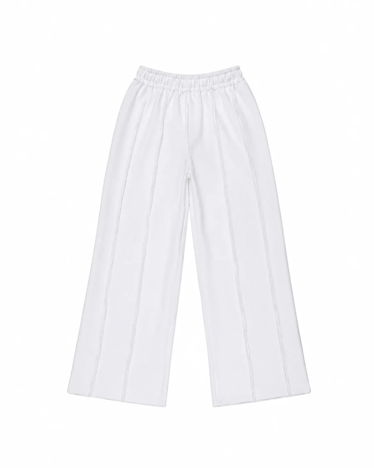 PANTALÓN OVERSIZE 550 GSM — COSTURAS EXPUESTAS — BLANCO — Blanco