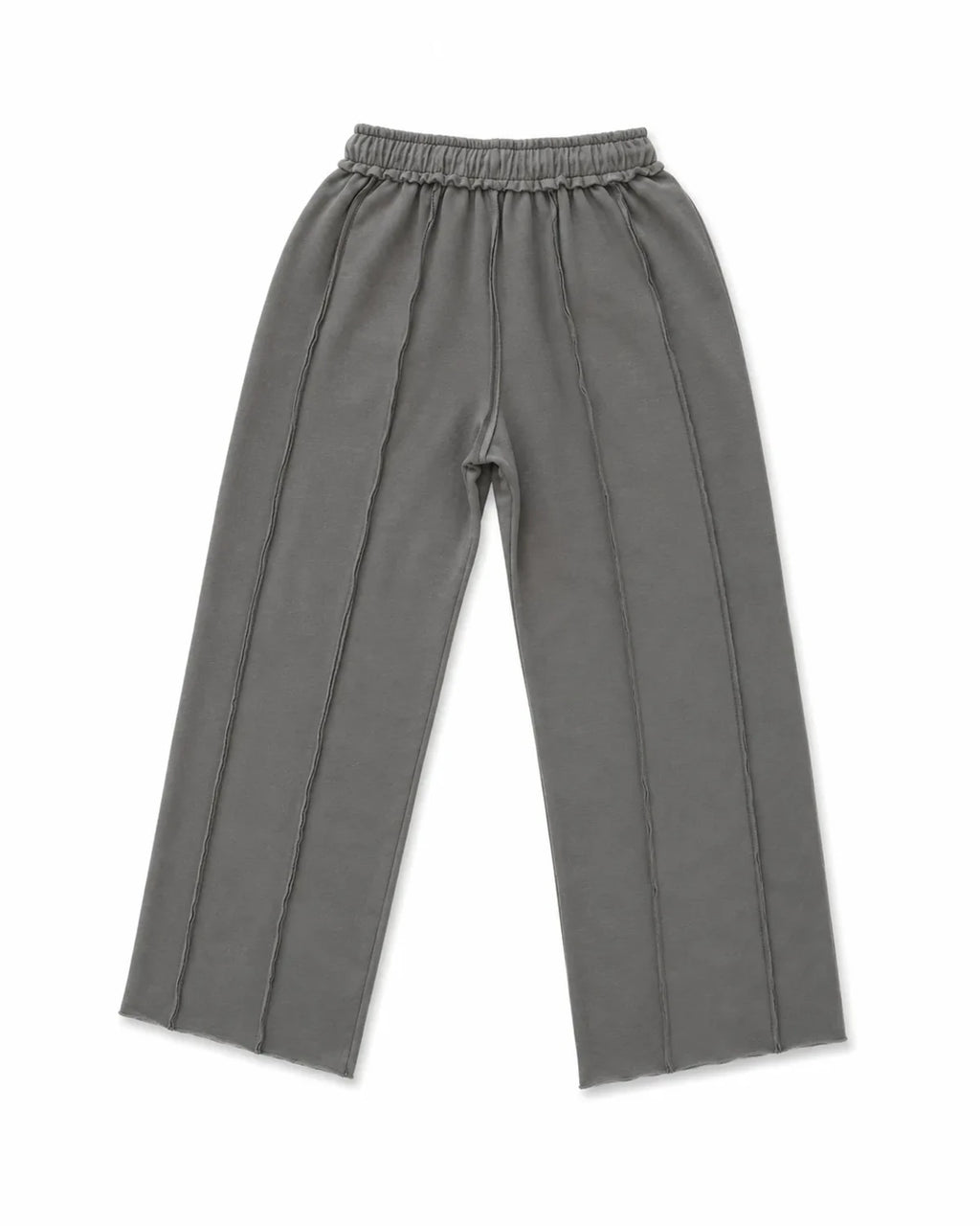 PANTALÓN OVERSIZE 550 GSM — COSTURAS EXPUESTAS — GRIS — Gris
