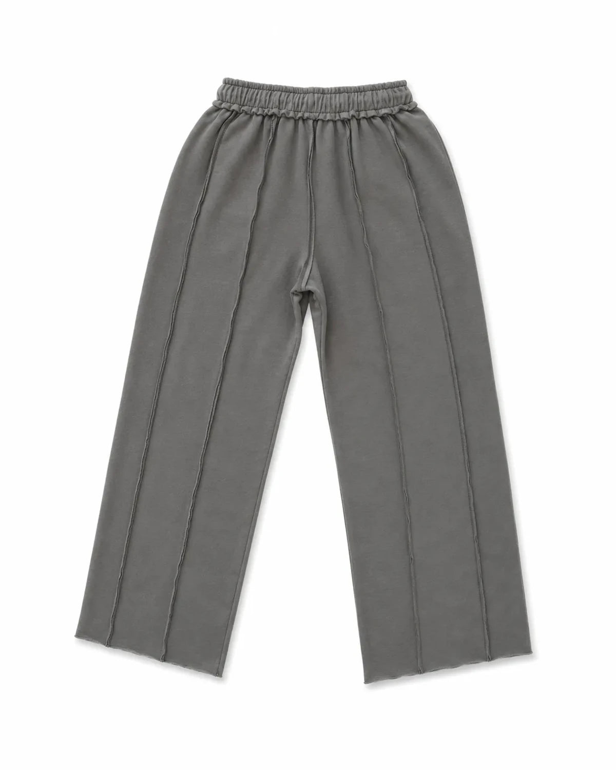 PANTALÓN OVERSIZE 550 GSM — COSTURAS EXPUESTAS — GRIS — Gris