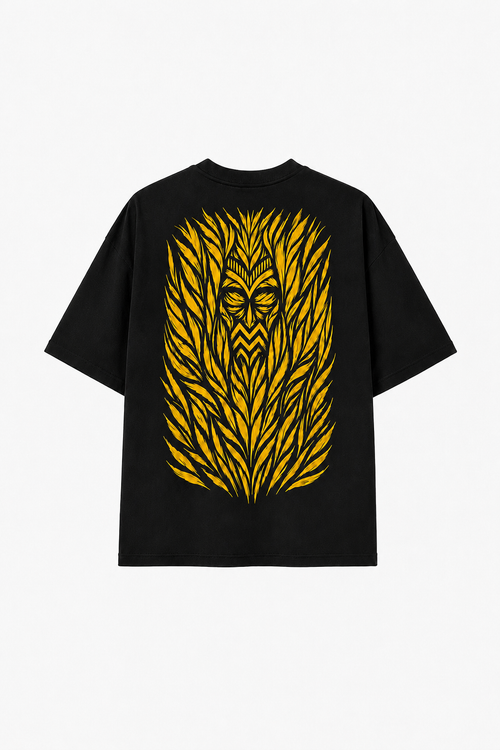 CAMISETA SUMMER DROP LETTERING ARQUEADO — Negro