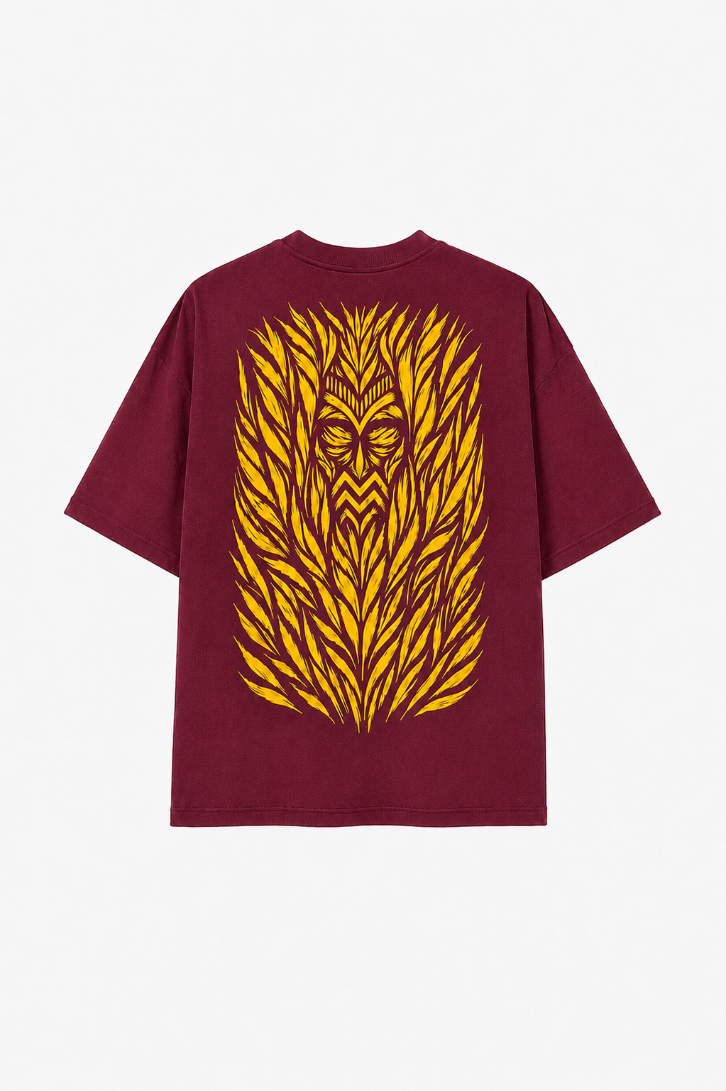 CAMISETA SUMMER DROP LETTERING ARQUEADO — Granate